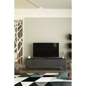 Comoda TV, Hanah Home, Corsa 120, 120x40.5x32 cm, Antracit imagine