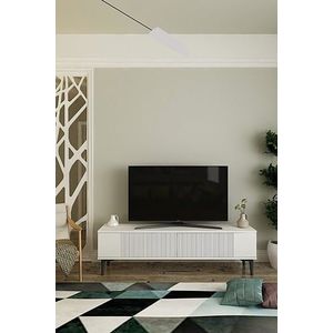 Comoda TV, Hanah Home, Corsa 120, 120x40.5x32 cm, Alb imagine