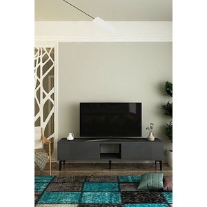 Comoda TV, Hanah Home, Corsa 150, 150x40.5x32 cm, Antracit imagine