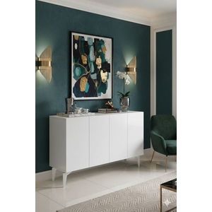 Consola, Hanah Home, Lipa 120, 120x79x32 cm, Alb imagine