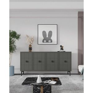 Consola, Hanah Home, Yuka 120, 120x75x32 cm, Antracit imagine