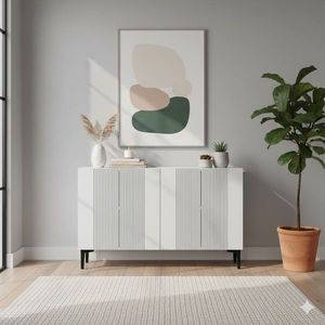 Consola, Hanah Home, Corsa 120, 120x75x32 cm, Alb imagine