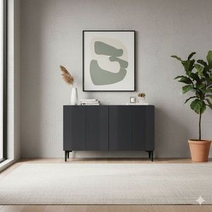 Consola, Hanah Home, Corsa 120, 120x75x32 cm, Antracit imagine