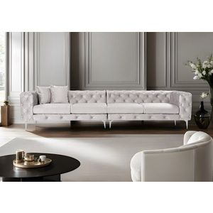 Canapea cu 4 locuri, Atelier del Sofa, 560ARE1913, Gri deschis imagine