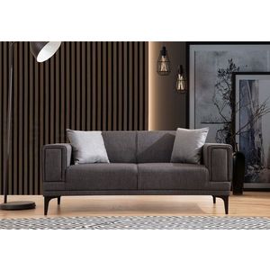 Canapea 2 locuri, Atelier del Sofa, 560ARE2256, Gri inchis imagine