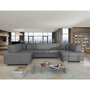 Coltar extensibil dreapta 6 locuri ELTAP, Hv10, Havana, 322x204x72 cm, lemn/poliester, gri inchis imagine