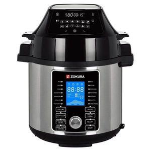 Oala electrica sub presiune 2 in 1, multifunctionala, 5, 6 L, 1000 W, Zokura imagine