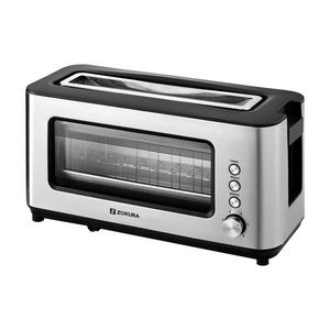 Toaster 2 felii cu fereastra din sticla, Zokura, 1200 W imagine