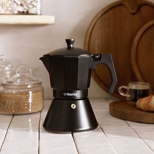 Filtru cafea Mia, Homla, 12x18 cm, 6 cesti, aluminiu, negru imagine