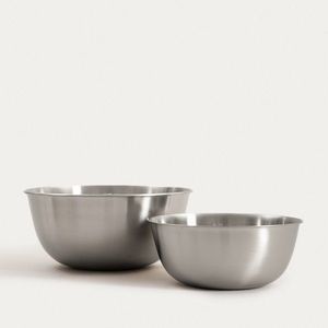 Set 2 boluri Ontario, Homla, 22 cm / 27.5 cm, inox, argintiu imagine