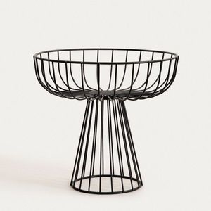 Cos pentru fructe Wardon, Homla, 30x28 cm, otel, negru imagine