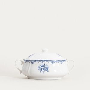 Supiera Lourry, Homla, 3 L, portelan, alb/albastru imagine