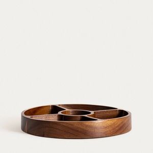 Platou Mooka, Homla, 29 cm, lemn, maro imagine