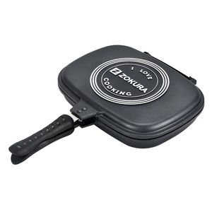 Tigaie dubla antiaderenta, aluminiu, 32cm - Zokura imagine