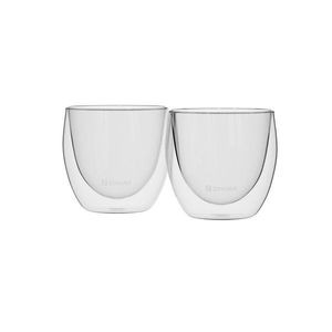 Set 2 cesti, cu perete dublu, sticla, 80ml - Zokura imagine