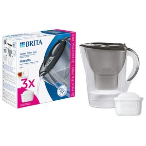 Starter pack BRITA Marella 2, 4 L + 3 filtre Maxtra PRO (grey) imagine