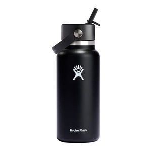 Sticla termos, inox, 950ml, "Wide Straw", Black - Hydro Flask imagine