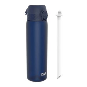 Sticla apa Slim, cu pai, recyclon, 500ml, Navy - Ion8 imagine