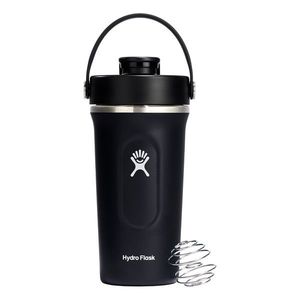 Shaker termos 2 in 1, inox, 710ml, Black - Hydro Flask imagine