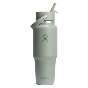Sticla termos, inox, 950ml, "Wide Straw", Agave - Hydro Flask imagine