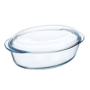 Vas oval cu capac, sticla termorezistenta, 3, 1L + 1L, "Slow Cook" - Pyrex imagine