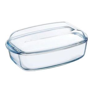Vas dreptunghiular cu capac, din sticla termorezistenta, 4, 4L + 2, 3L, "Slow Cook" - Pyrex imagine