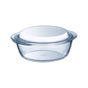Vas rotund, din sticla termorezistenta, 2, 2L + 0, 8L, "4 in 1" - Pyrex imagine