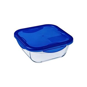 Caserola patrata, cu capac etans, sticla termorezistenta, 16x16cm/0, 8L, "Cook&Go" - Pyrex imagine