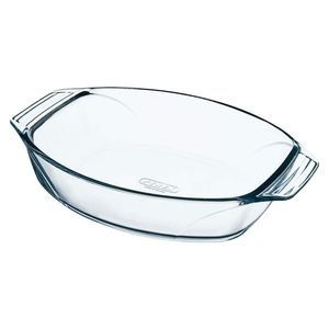 Vas oval, sticla termorezistenta, 38x27cm/4L, "Let's Share" - Pyrex imagine