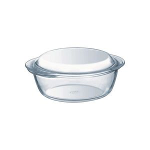 Vas rotund, din sticla termorezistenta, 1L + 0, 3L, "4 in 1" - Pyrex imagine
