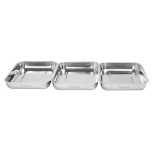 Set 3 tavi panare, inox, 15x22x3cm - Zokura imagine