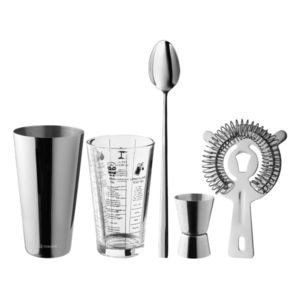 Set cocktail shaker 5 piese, inox - Zokura imagine