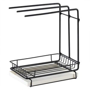 Suport bureti de bucatarie, otel carbon, 21x14, 5x26cm - Zokura imagine