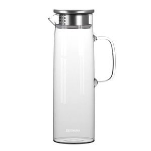 Carafa sticla cu capac din inox, 1, 5L - Zokura imagine