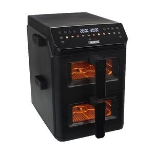 Friteuza dubla cu aer cald, 5, 6+5, 6 L, 3000W, Negru - Princess imagine
