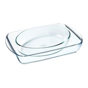 Set 2 vase, sticla termorezistenta, 2, 7L/2, 2L - Pyrex imagine