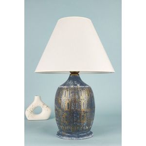 Lampa de masa, Opviq, 687HMY1494, Albastru imagine