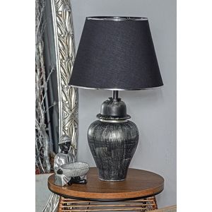 Lampa de masa, Opviq, 687HMY2117, Negru/Argintiu imagine