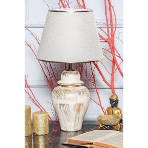 Lampa de masa, Opviq, 687HMY2118, Crem / Aur imagine