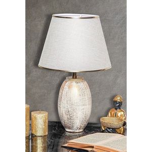 Lampa de masa, Opviq, 687HMY2120, Crem / Aur imagine