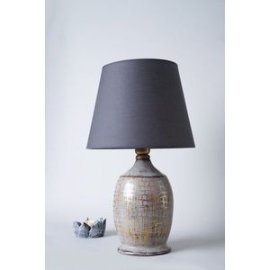 Lampa de masa, Opviq, 687HMY2238, Gri / Auriu imagine