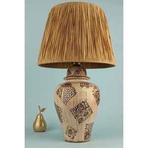 Lampa de masa, Opviq, 687HMY2353, Crem imagine