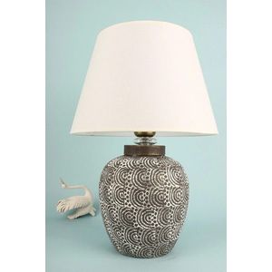 Lampa de masa, Opviq, 687HMY2383, Gri/Alb imagine