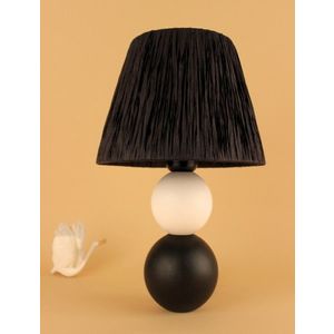 Lampa de masa, Opviq, 687HMY2385, Alb/Negru imagine
