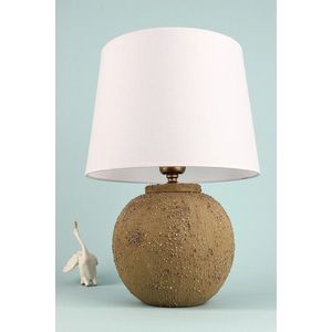 Lampa de masa, Opviq, 687HMY2411, Muștar / Alb imagine