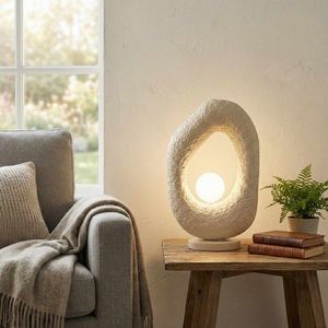 Lampa de masa, Opviq, 778OPV1116, Ecru imagine