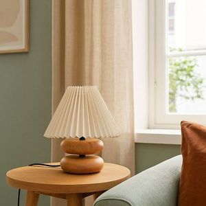 Lampa de masa, Opviq, 780SGN2160, Crem / Stejar imagine