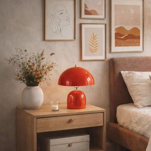 Lampa de masa, Opviq, 780SGN2169, Rosu imagine