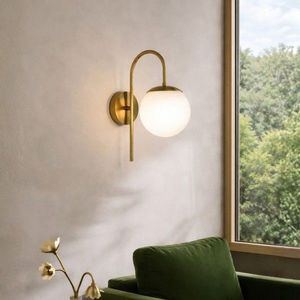 Aplica de perete, Opviq, 780SGN2718, Aur/Alb imagine