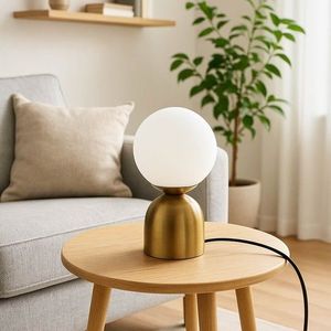 Lampa de masa, Opviq, 780SGN3560, Alb / Antiquat imagine